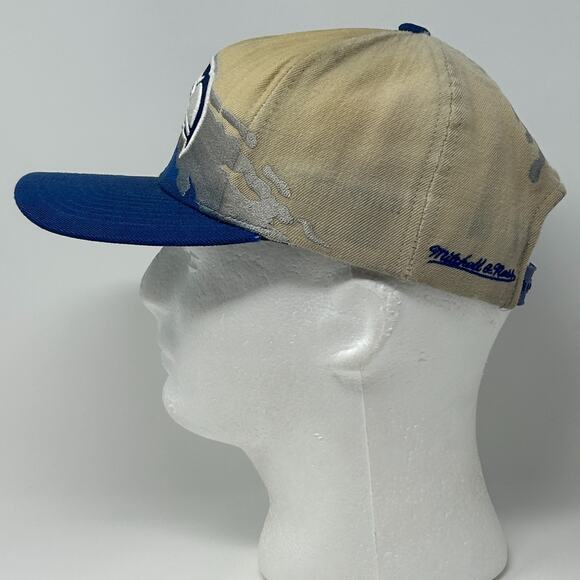 Seattle Seahawks Splash Hat Baseball Cap Mitchell and Ness Wool Snapback Blue - Picture 9 of 12